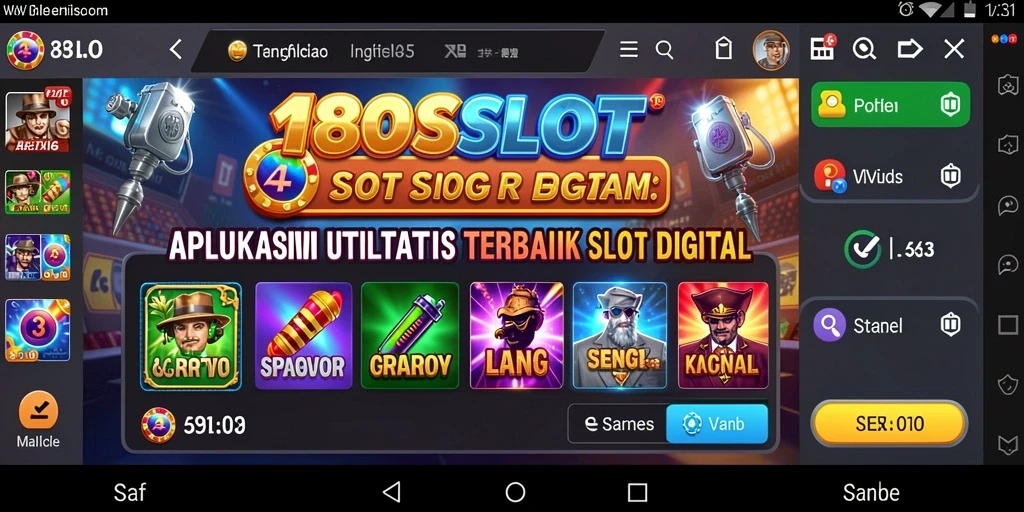 Tampilan menarik dan beragam permainan slot di 180SLOT.
