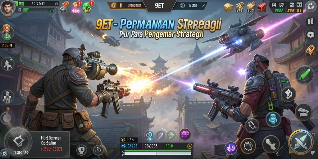 Tangkapan layar gameplay 9ET yang mendebarkan dan strategis.