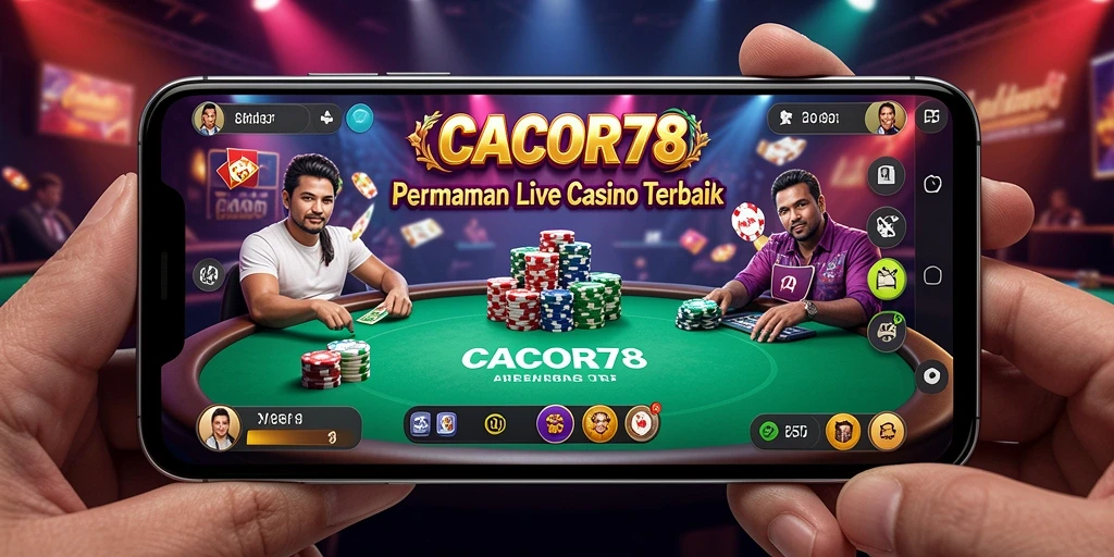 Screenshot gameplay Live Casino CACOR78 menunjukkan dealer profesional dan interaksi langsung.