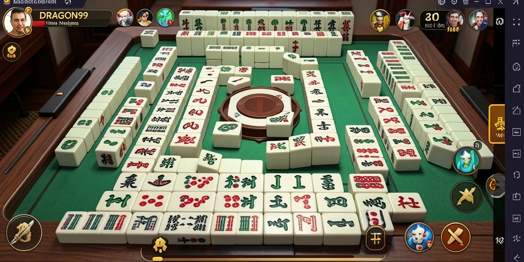 Screenshot gameplay DRAGON99 menampilkan tantangan seru Mahjong.