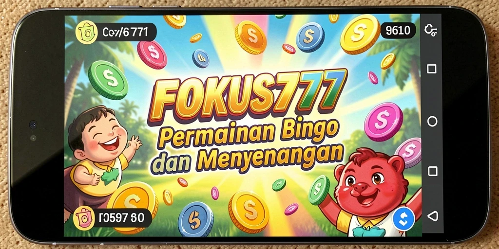 Tampilan utama gameplay FOKUS777 yang seru dalam permainan Bingo.