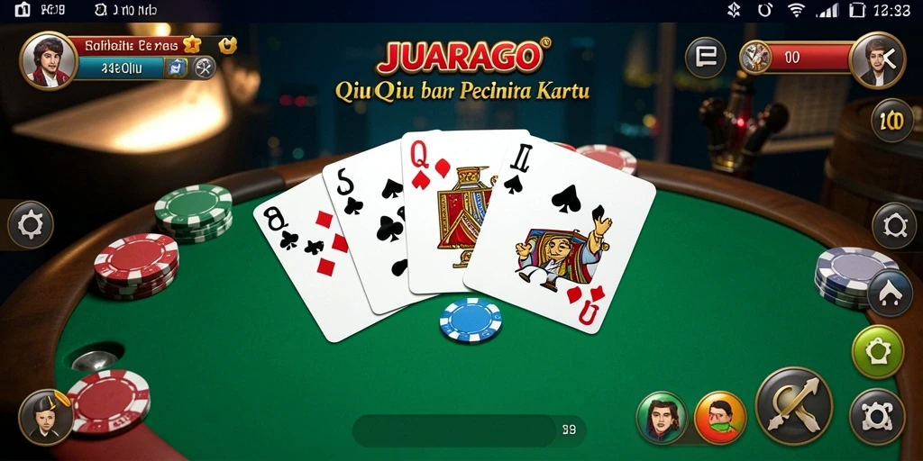Tampilan gameplay seru QiuQiu di JUARAGO.