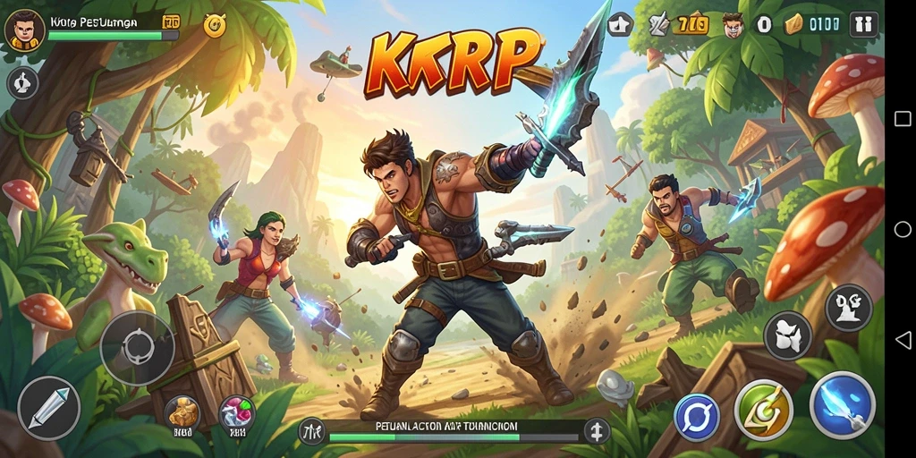 Gambaran menarik dari gameplay Action KKRP yang mendebarkan.