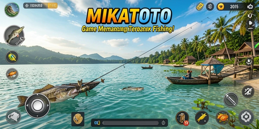Tampilan gameplay MIKATOTO yang menegangkan saat menangkap ikan.