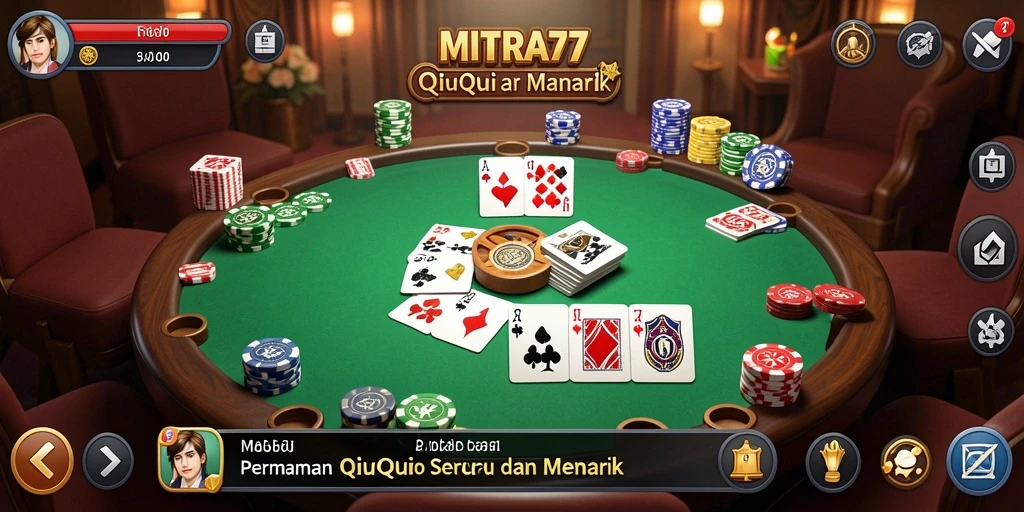 Tampilan gameplay QiuQiu yang menegangkan dan interaktif.