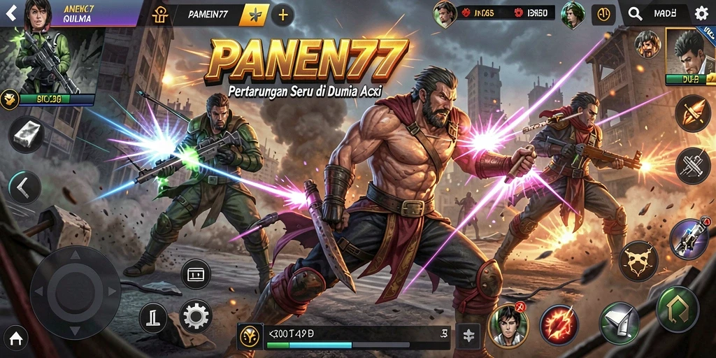Tampilan menegangkan dari gameplay aksi PANEN77 yang mendebarkan.