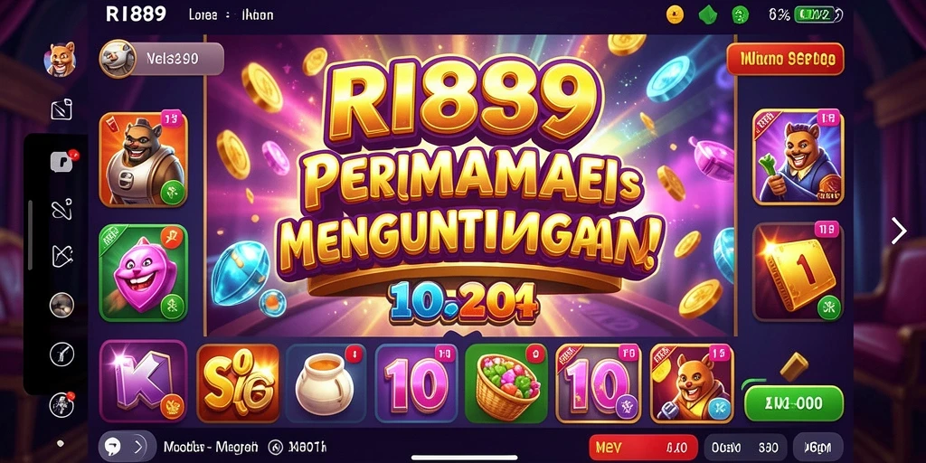 Screenshot gameplay dari RI889 menampilkan keseruan permainan Slot.