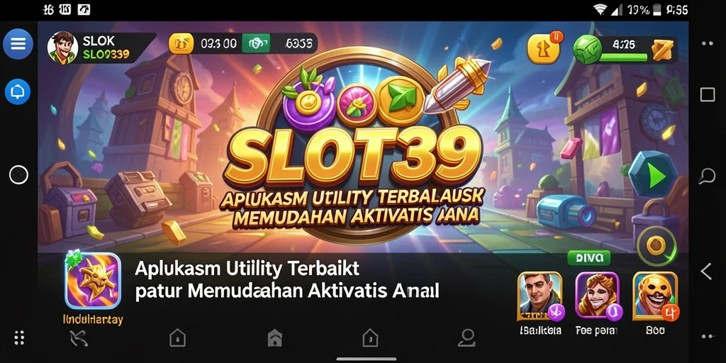 Screenshot SLOT39 menampilkan antarmuka aplikasi yang sederhana dan fungsional.
