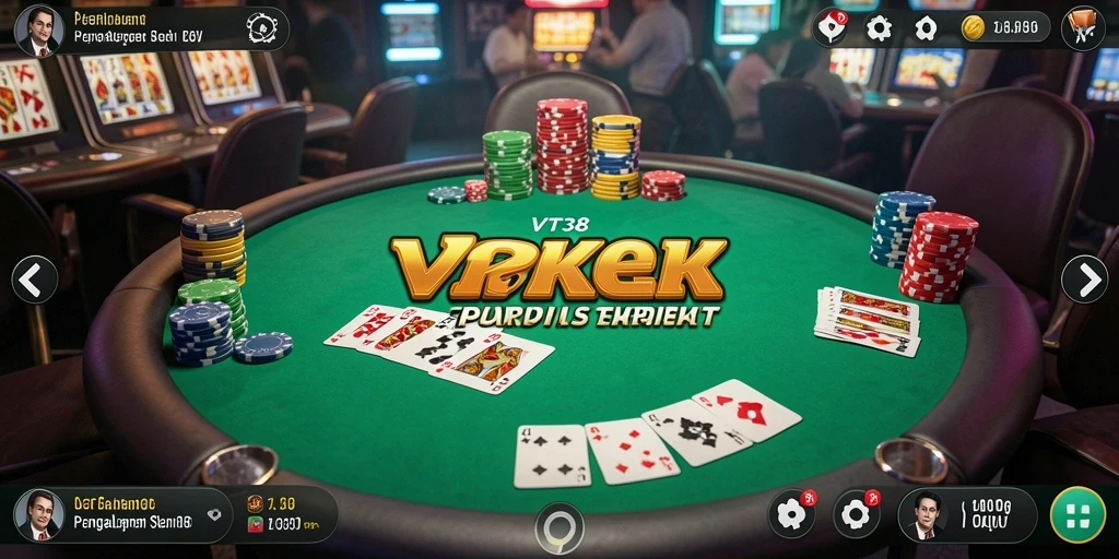 Tampilan gameplay Poker VT38 yang menegangkan dan seru.